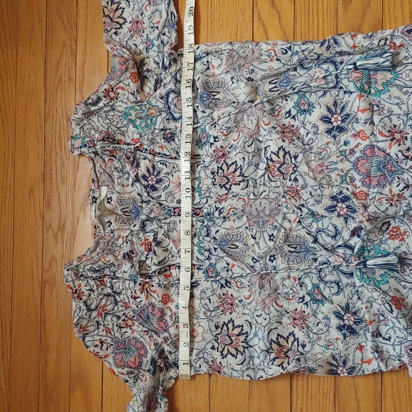 Max Studio floral printed boho top size small - Picture 8 of 10